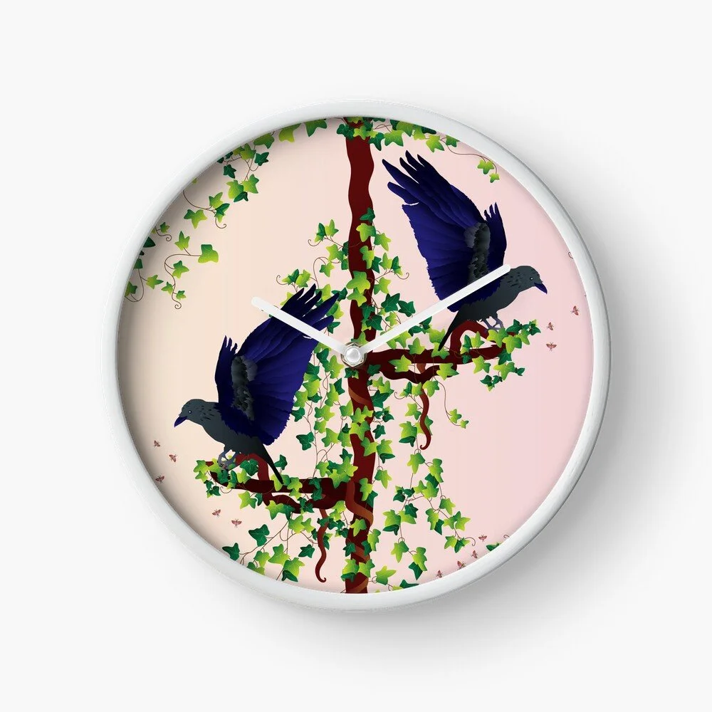 crows and ivy clock.jpg