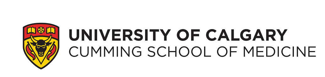 Logo of the University of Calgary Cumming School of Medicine, featuring a shield with a bull's head.