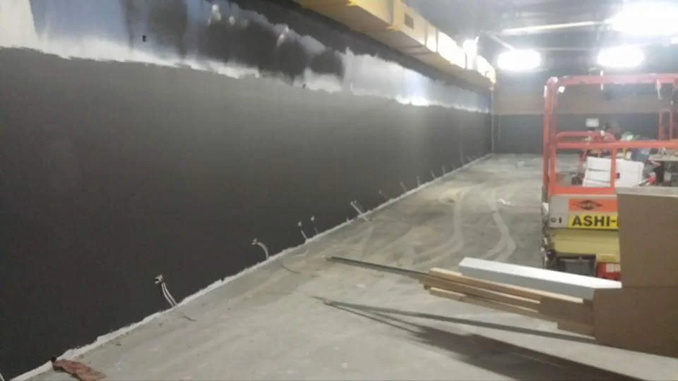 Wall finish. Dulux wash n wear 101 low sheen.