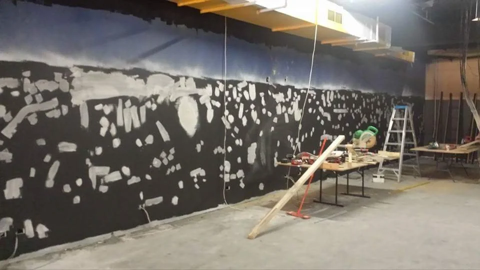 Preparation work to wall 