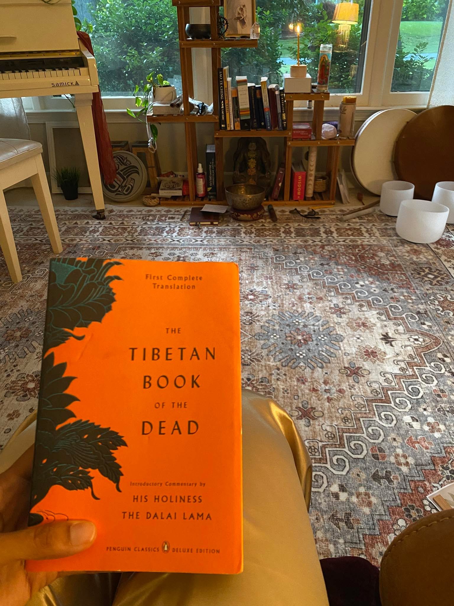My favorite kind of morning. Sun is up before 6&hellip; House is quiet and still but &ldquo;full&rdquo; of energy and love. Sipping on my coffee and this very fascinating book. 

This chapter of life right now has been an interesting juxtaposition of