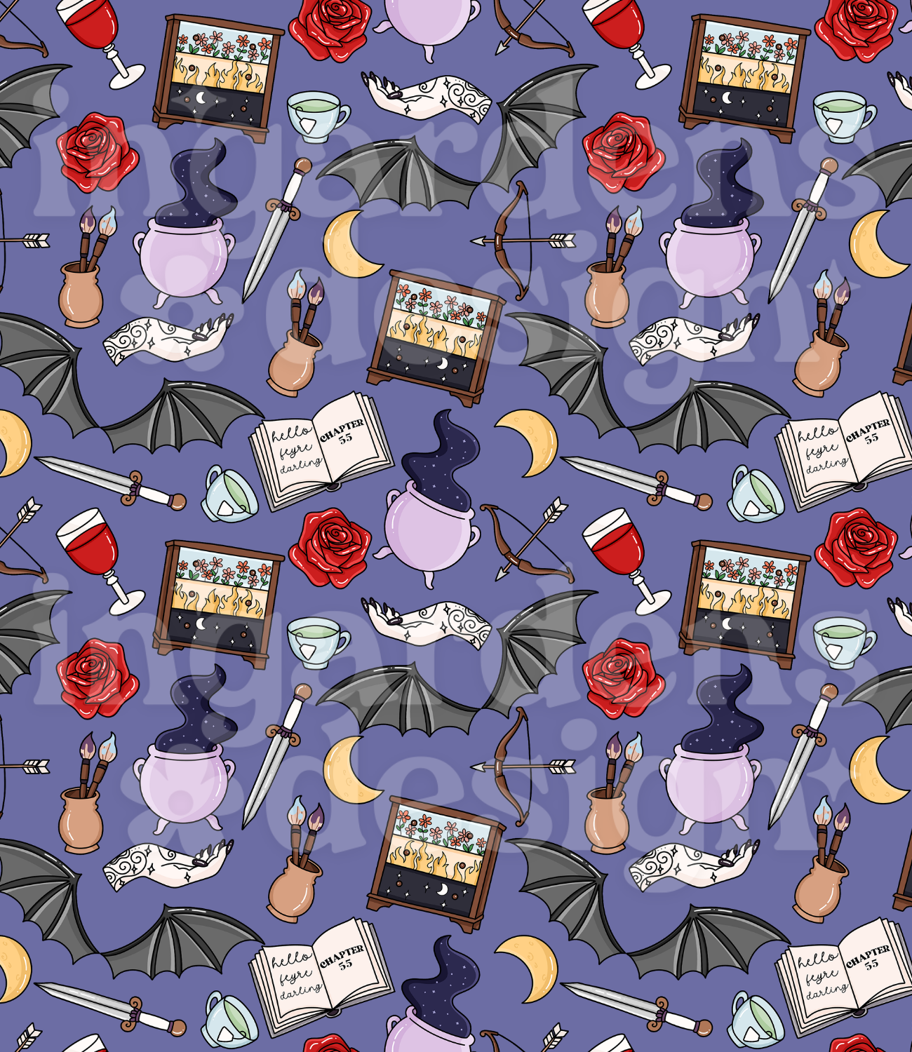 ACOTAR // Seamless Pattern // Digital Download