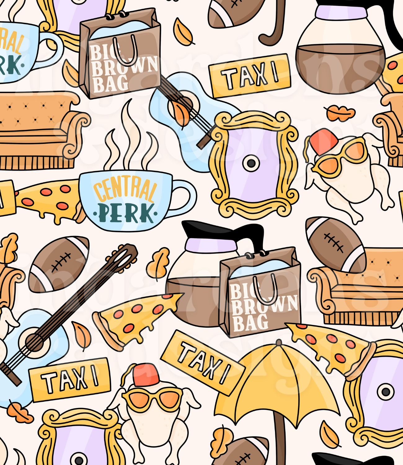 Friends // Seamless Pattern // Digital Download