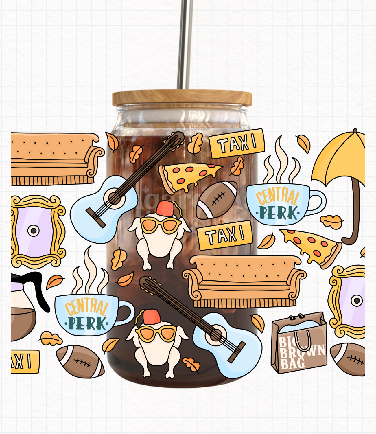 Friends // 16 oz Cup Wrap // Digital Download