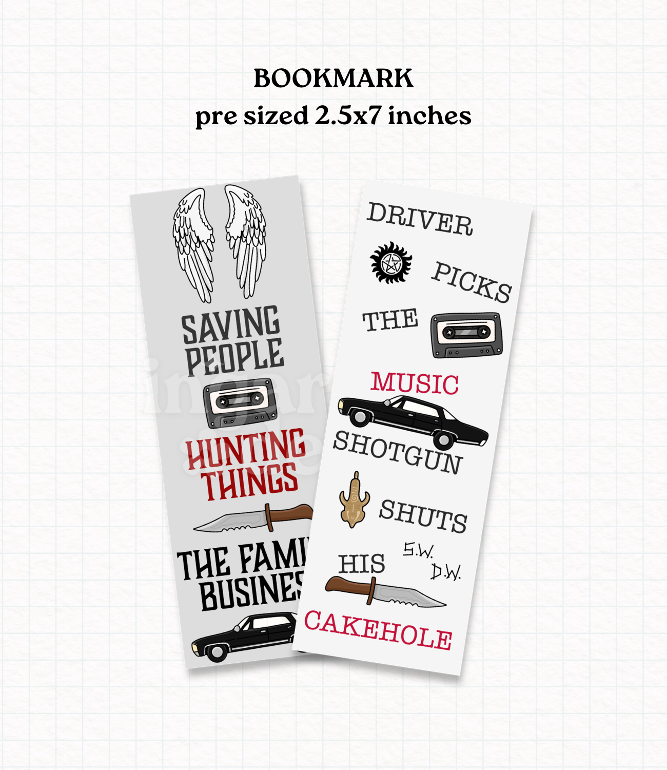 Supernatural // Bookmark // Digital Download