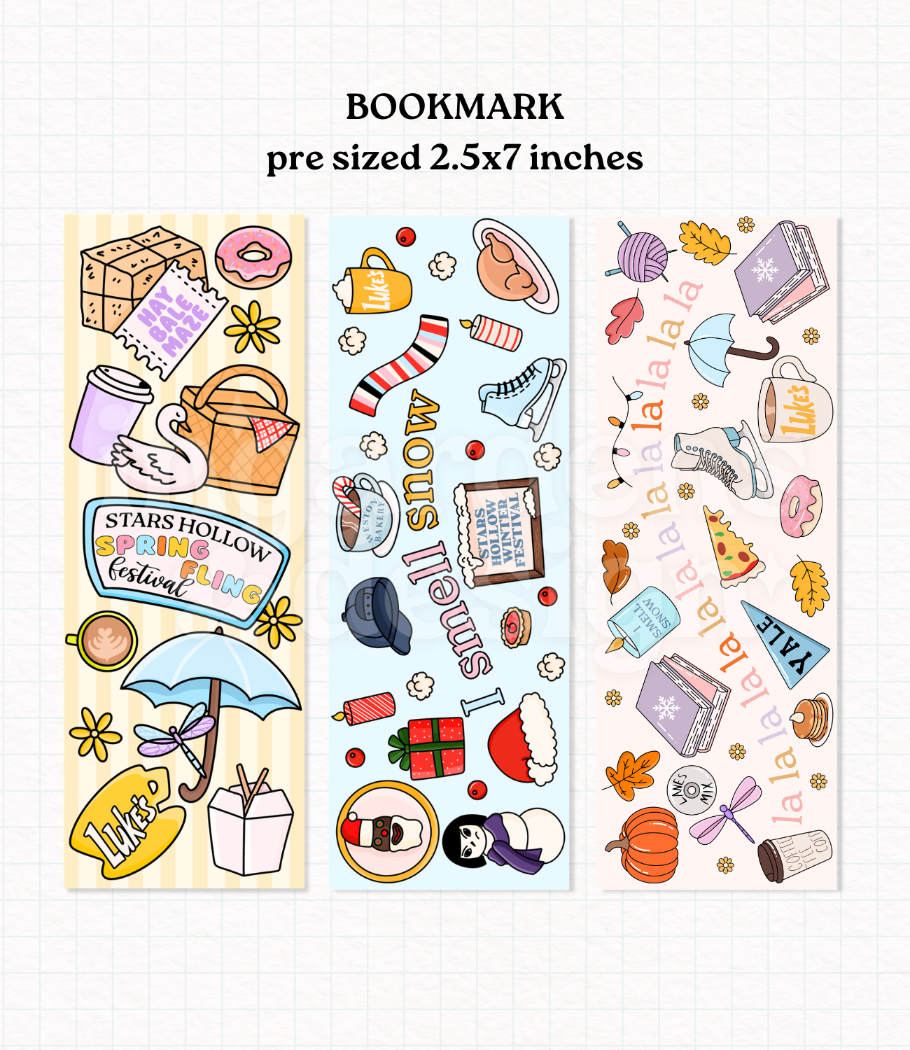 Gilmore Girls Bookmark Bundle // Bookmark // Digital Download