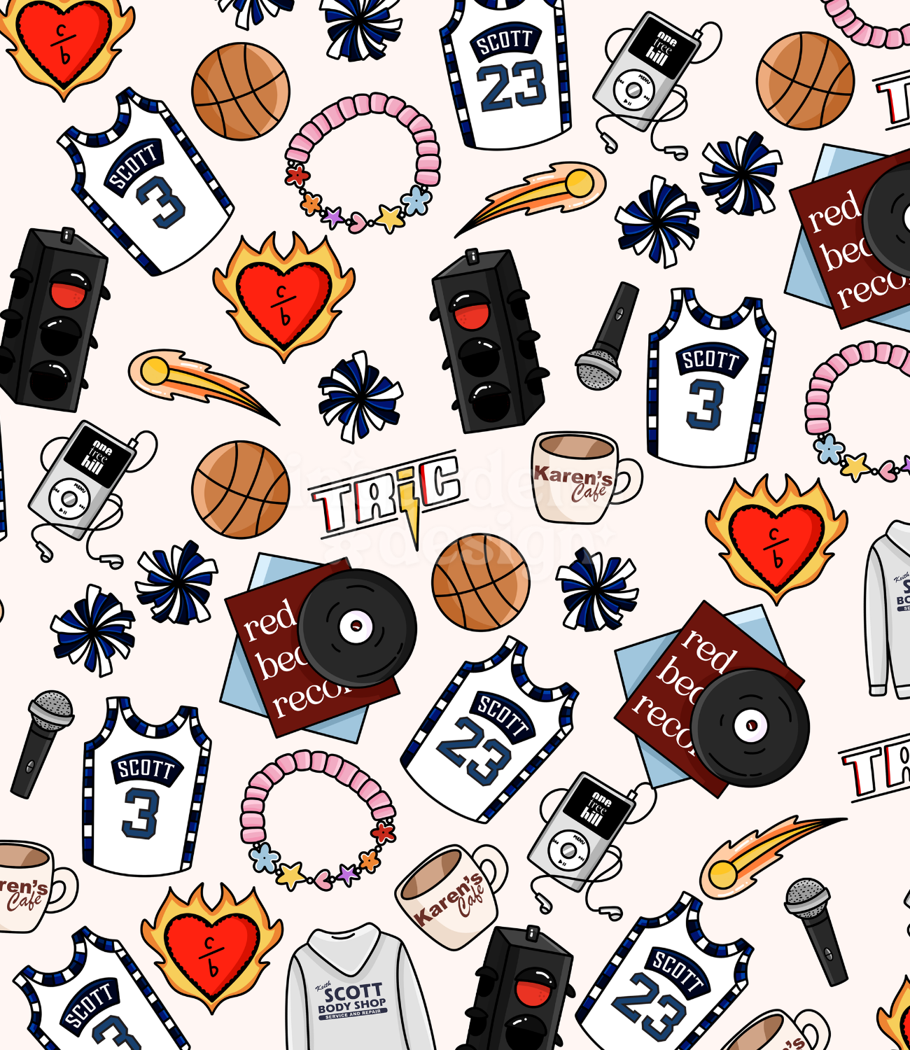 One Tree Hill // Seamless Pattern // Digital Download