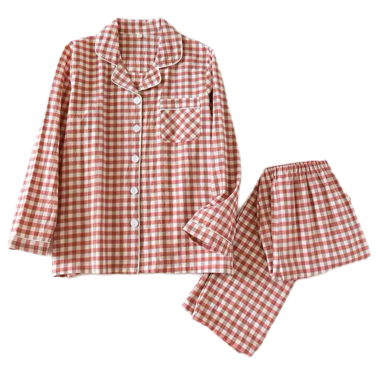 Vylen Checkered Pajama Set