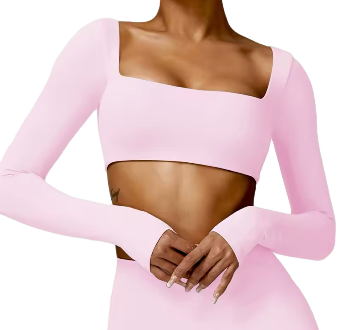 Fitness Sports Crop Top Long Sleeve