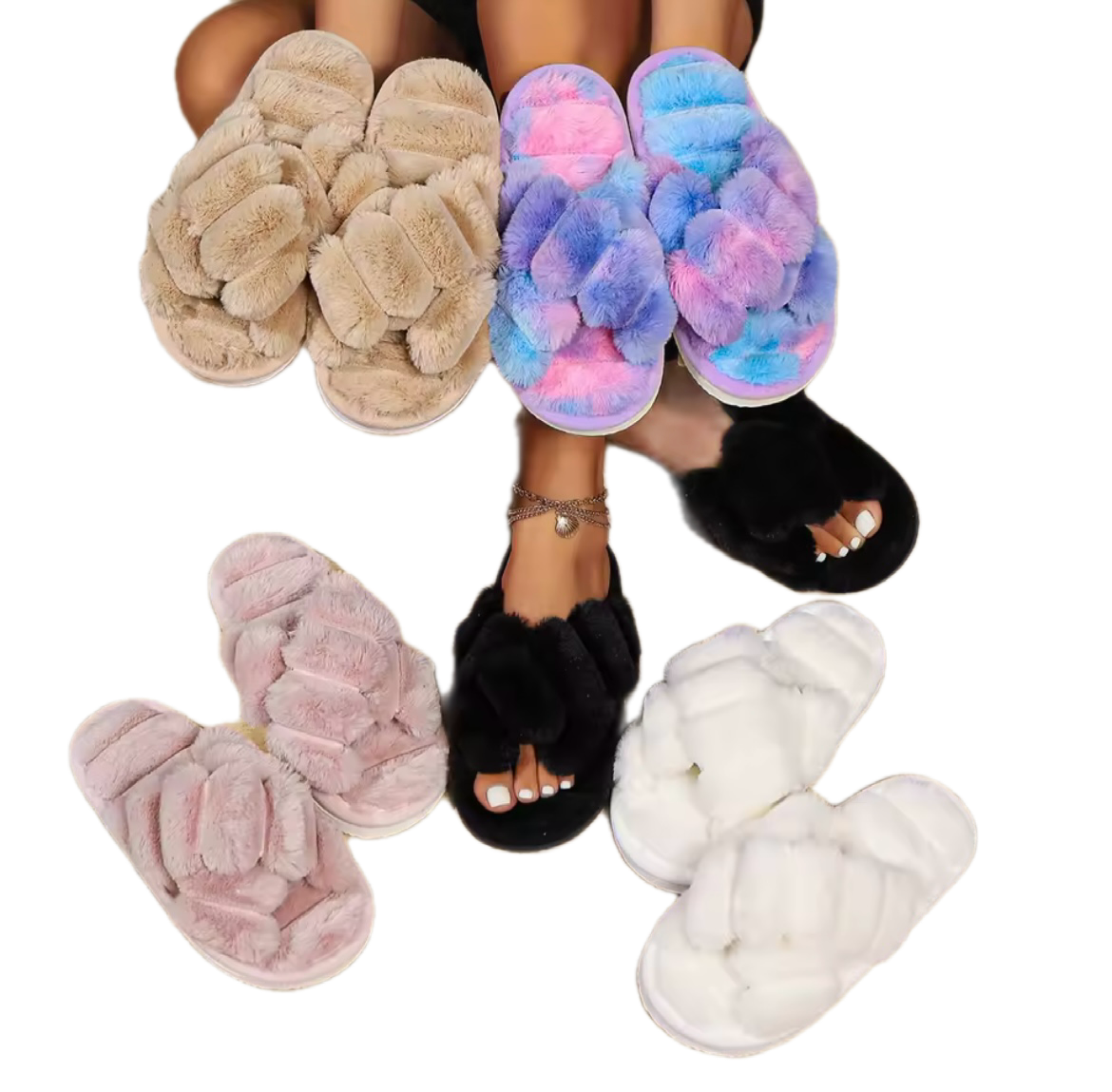 Cozy Cross Slippers