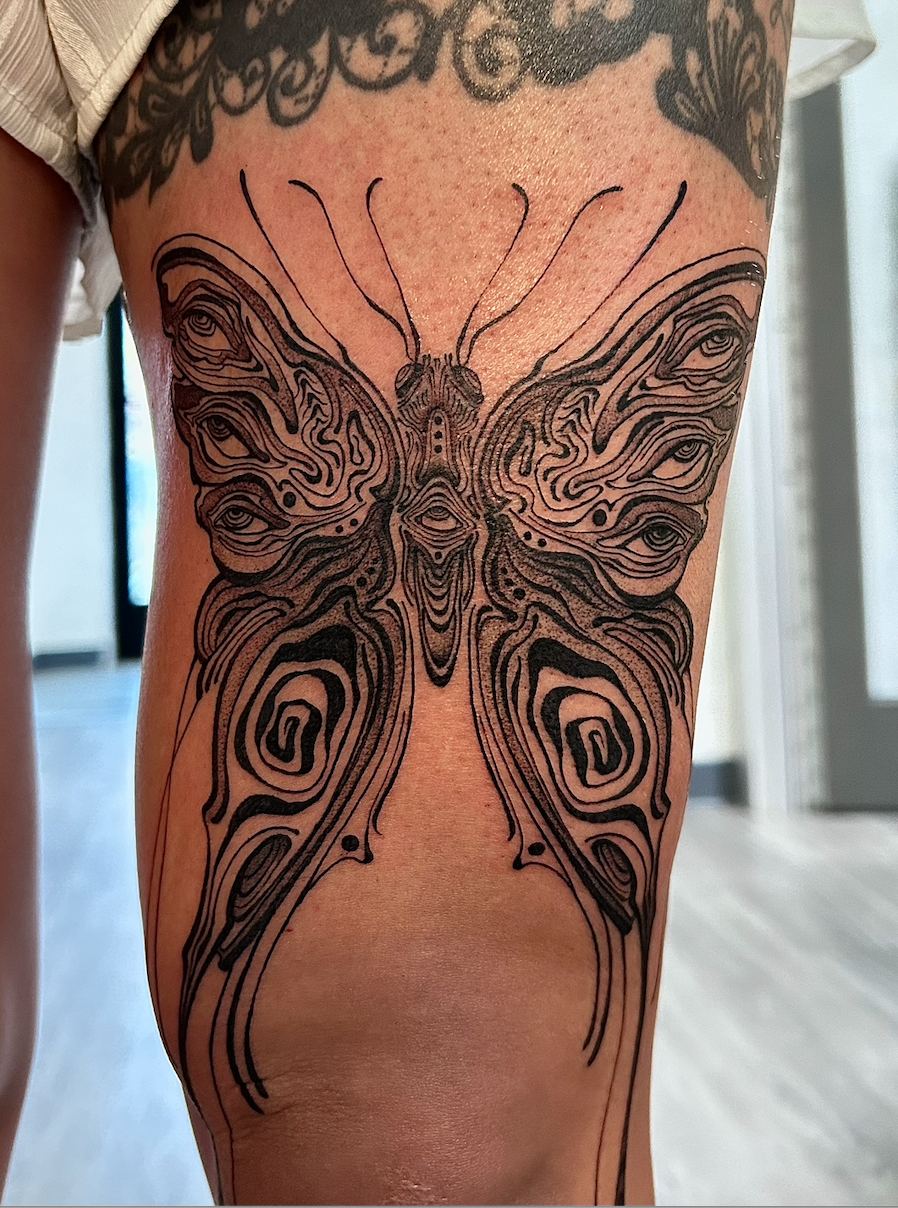 Butterfly tattoo by Arville Persons