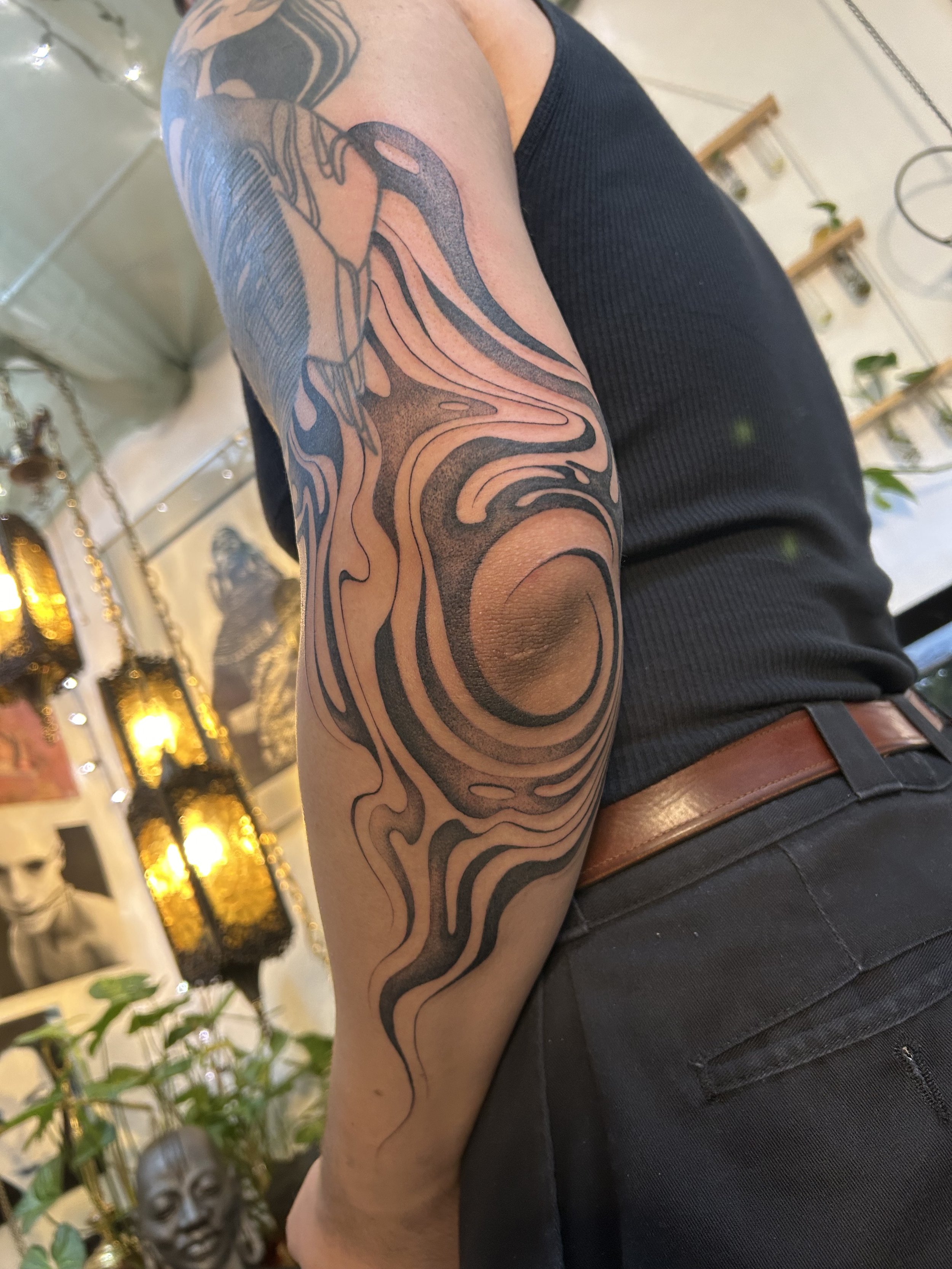 Abstract tattoo by Arville Persons