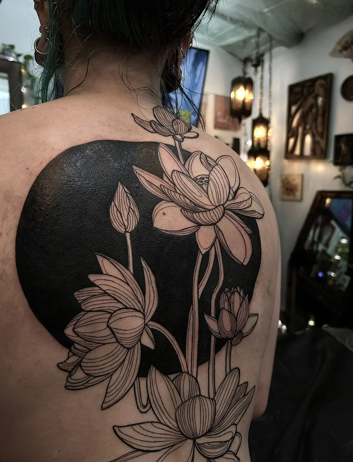 Black Work tattoo by Arville Persons
