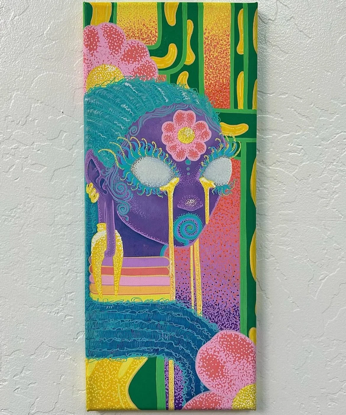 Transmutation-
in between radiant hues
whisper songs for me to use
a voice that grows day by day
a soul that wants to dance and play
water the voices that sing sweet tunes
frequencies that will lead you to you
(Sold)
