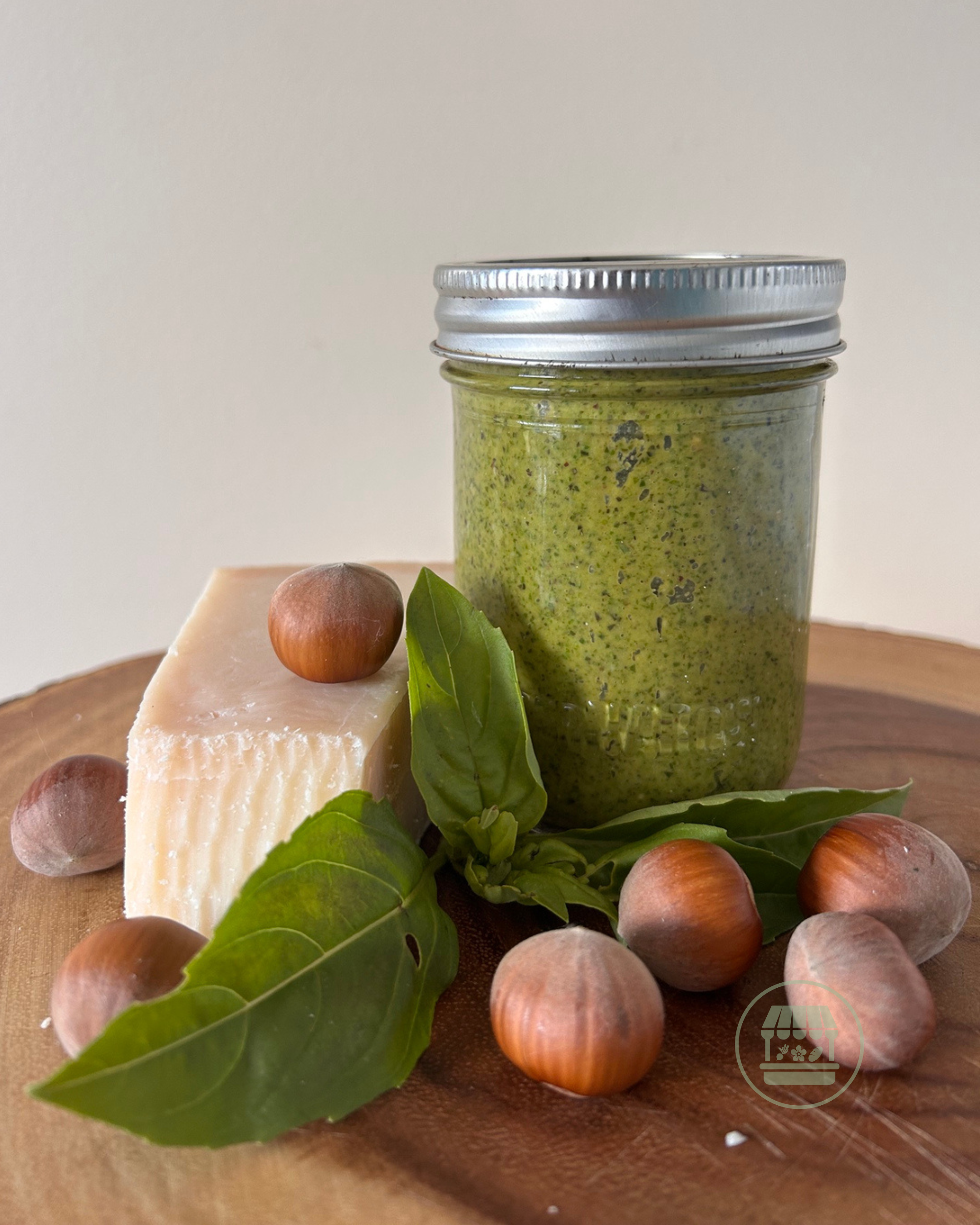 Hazelnut Basil Pesto