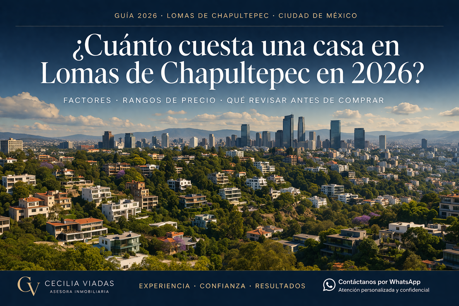 ¿Cuánto cuesta una casa en Lomas de Chapultepec en 2026?