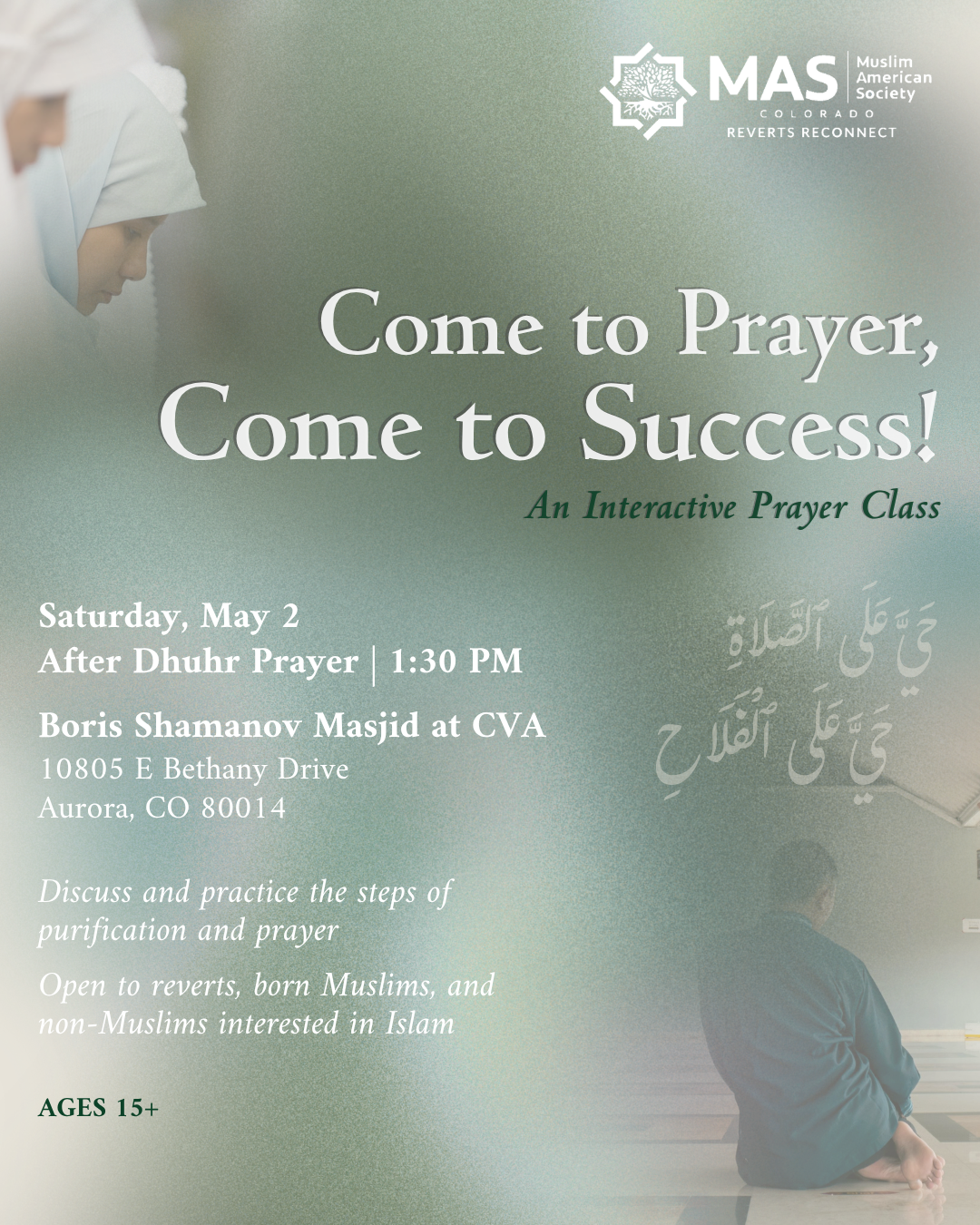 Come to Prayer, Come to Success!