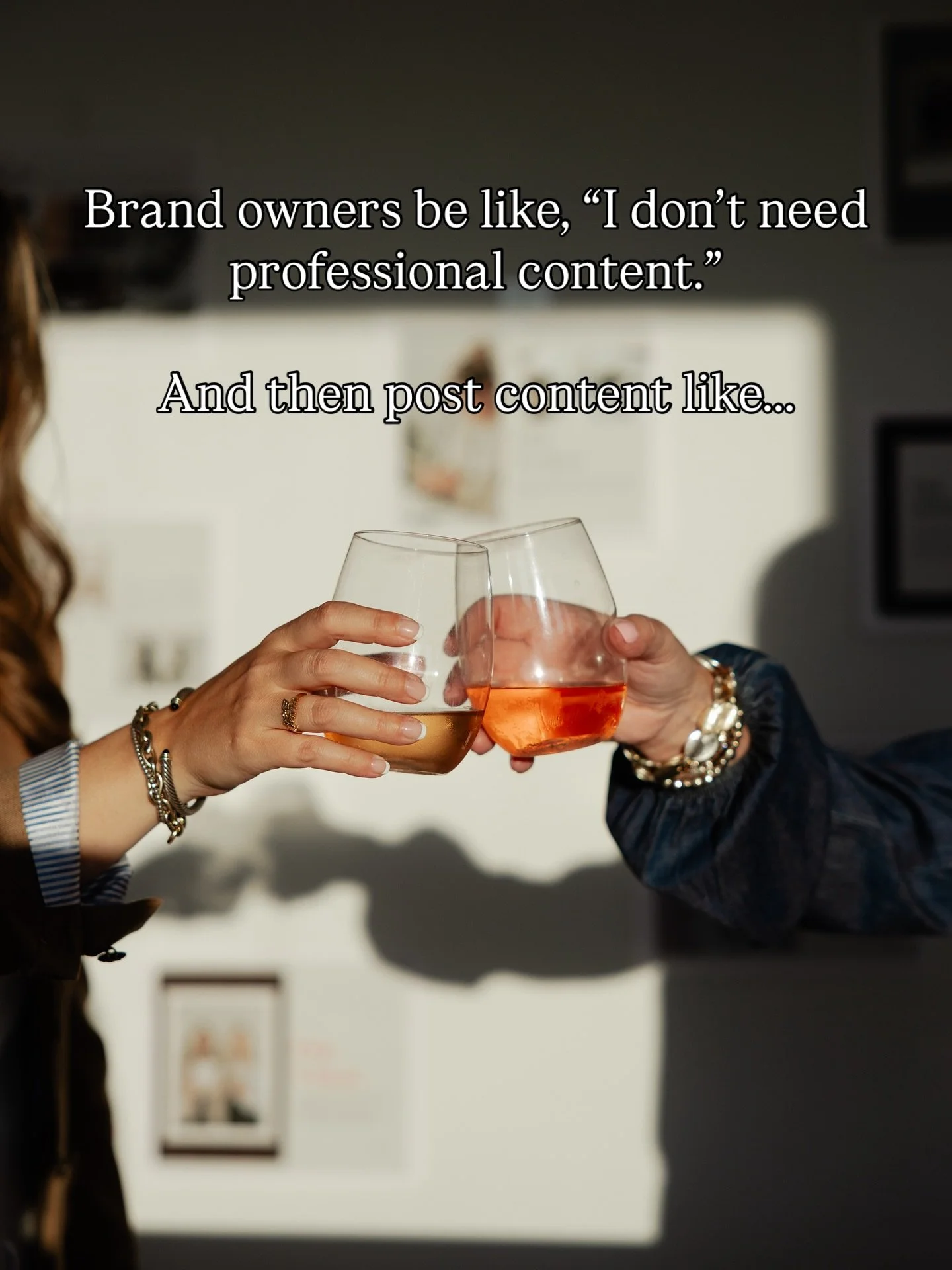 I say this with love&hellip;please don&rsquo;t do this to your brand.

You&rsquo;re selling an incredible product/service but your pics look like this&hellip;

Truthfully, what do you think your audience is thinking about you? 

Your brand deserves q
