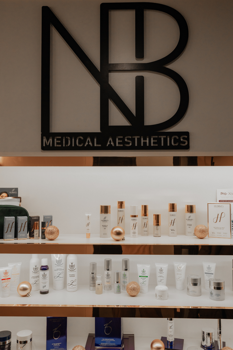 Medical aesthetics clinic retail wall