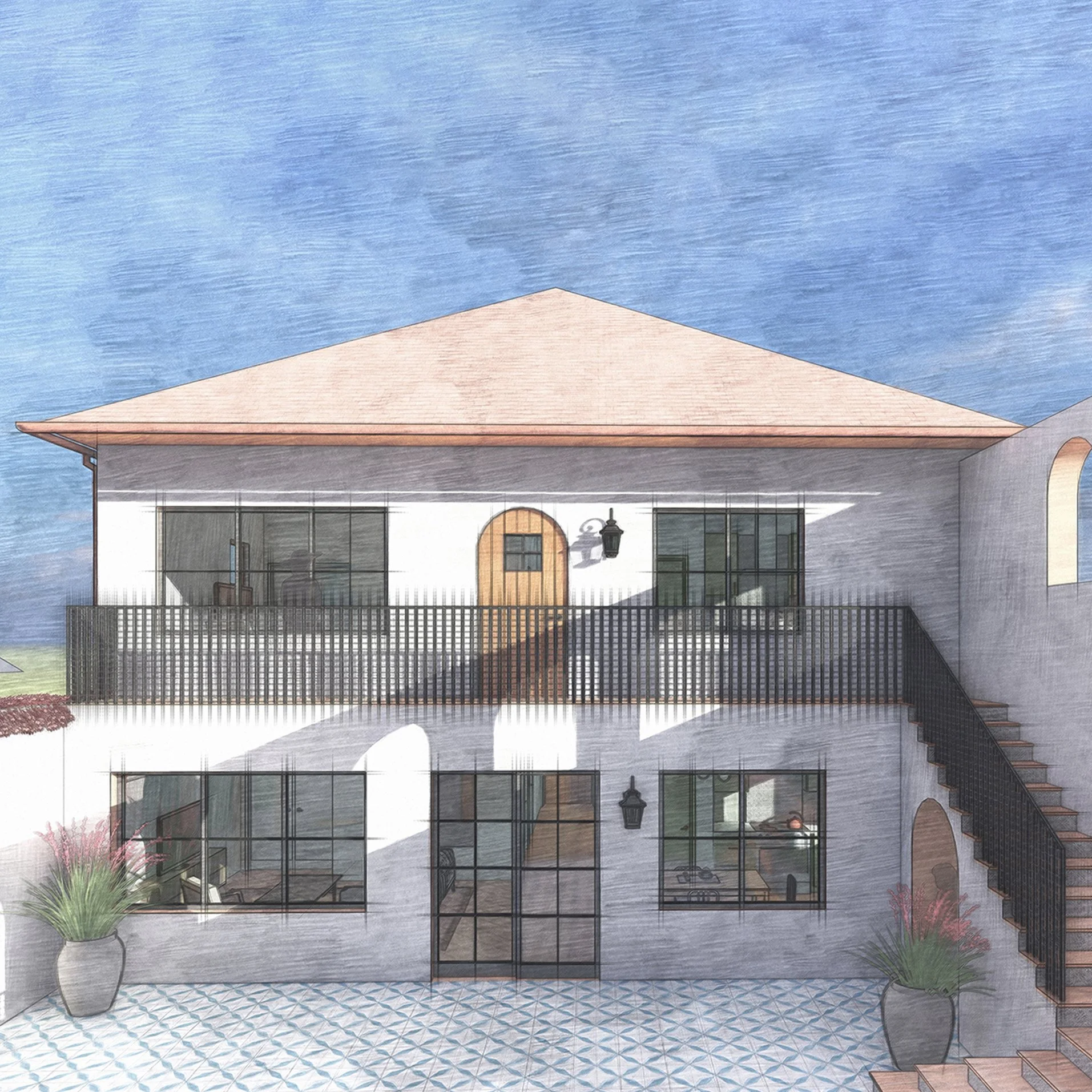 Los Angeles Courtyard Fourplex