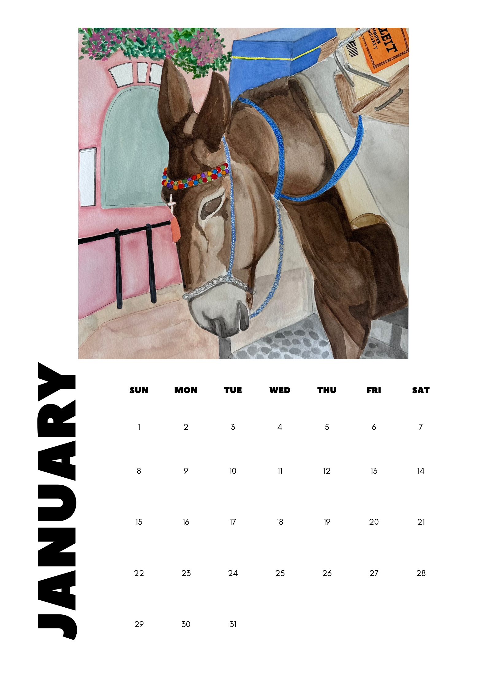 Watercolor Minimalist 2023 Calendar Poster.png