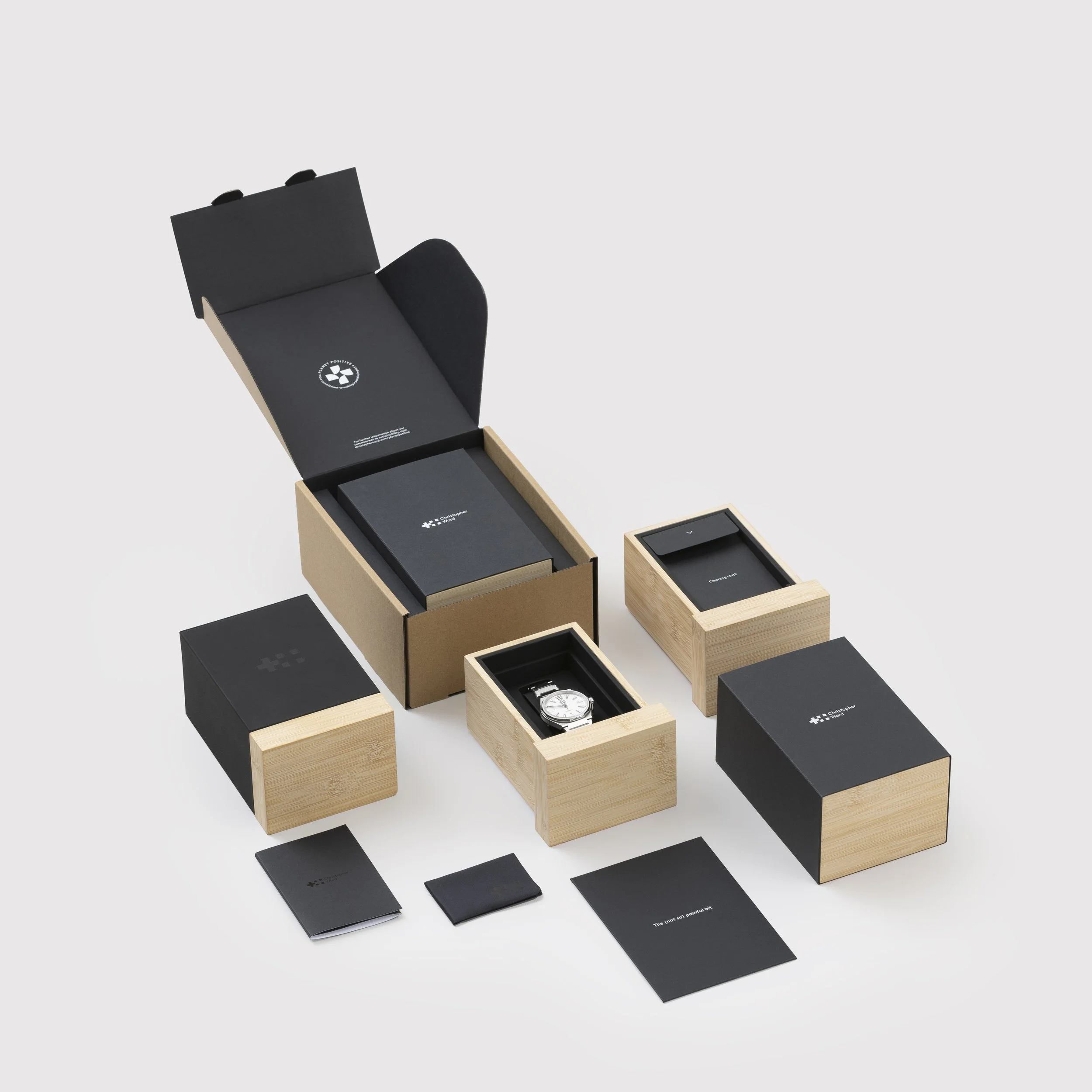 Christopher Ward watch packaging – premium sustainable watch box by Wrapology