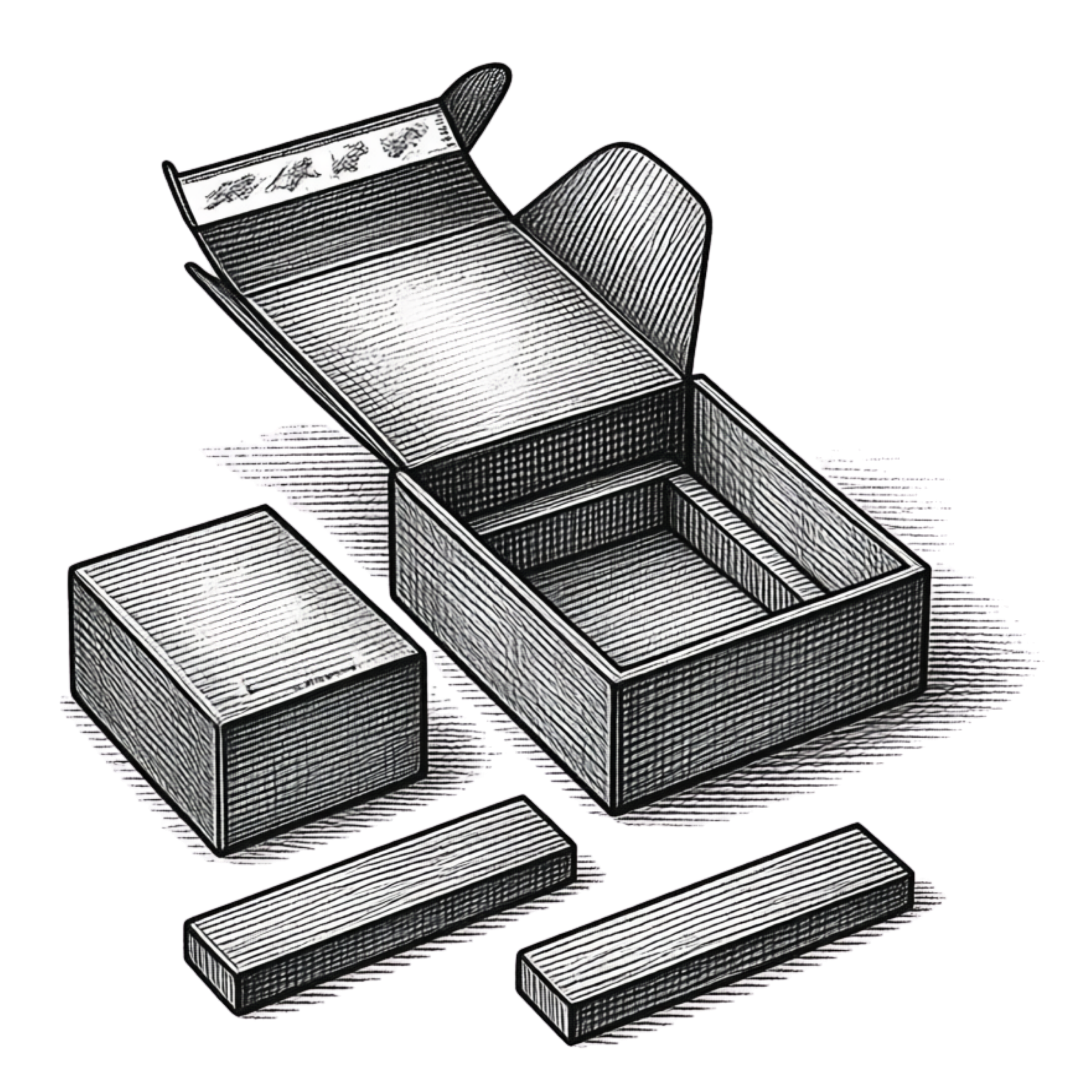 Packaging design illustration