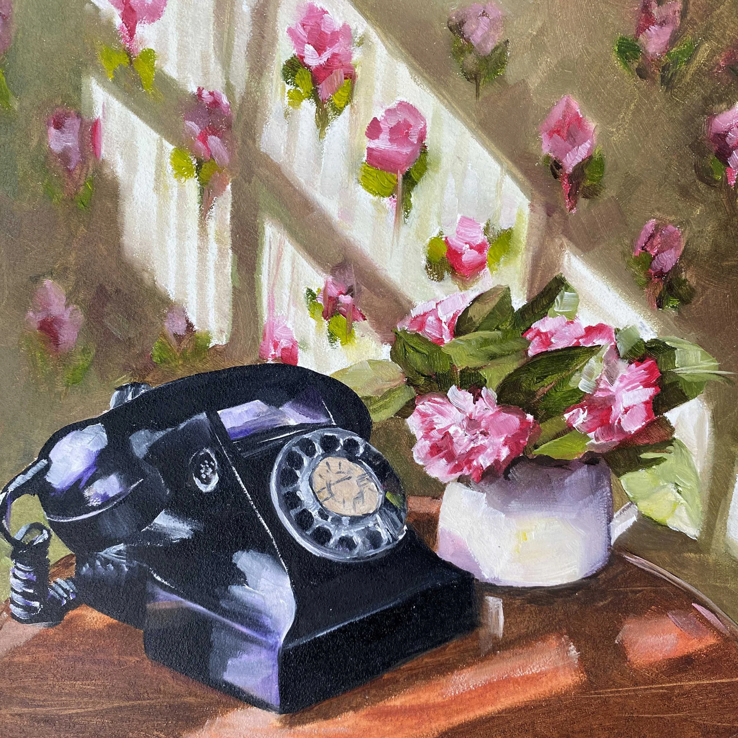 Waiting for the Call 22×22cm $450