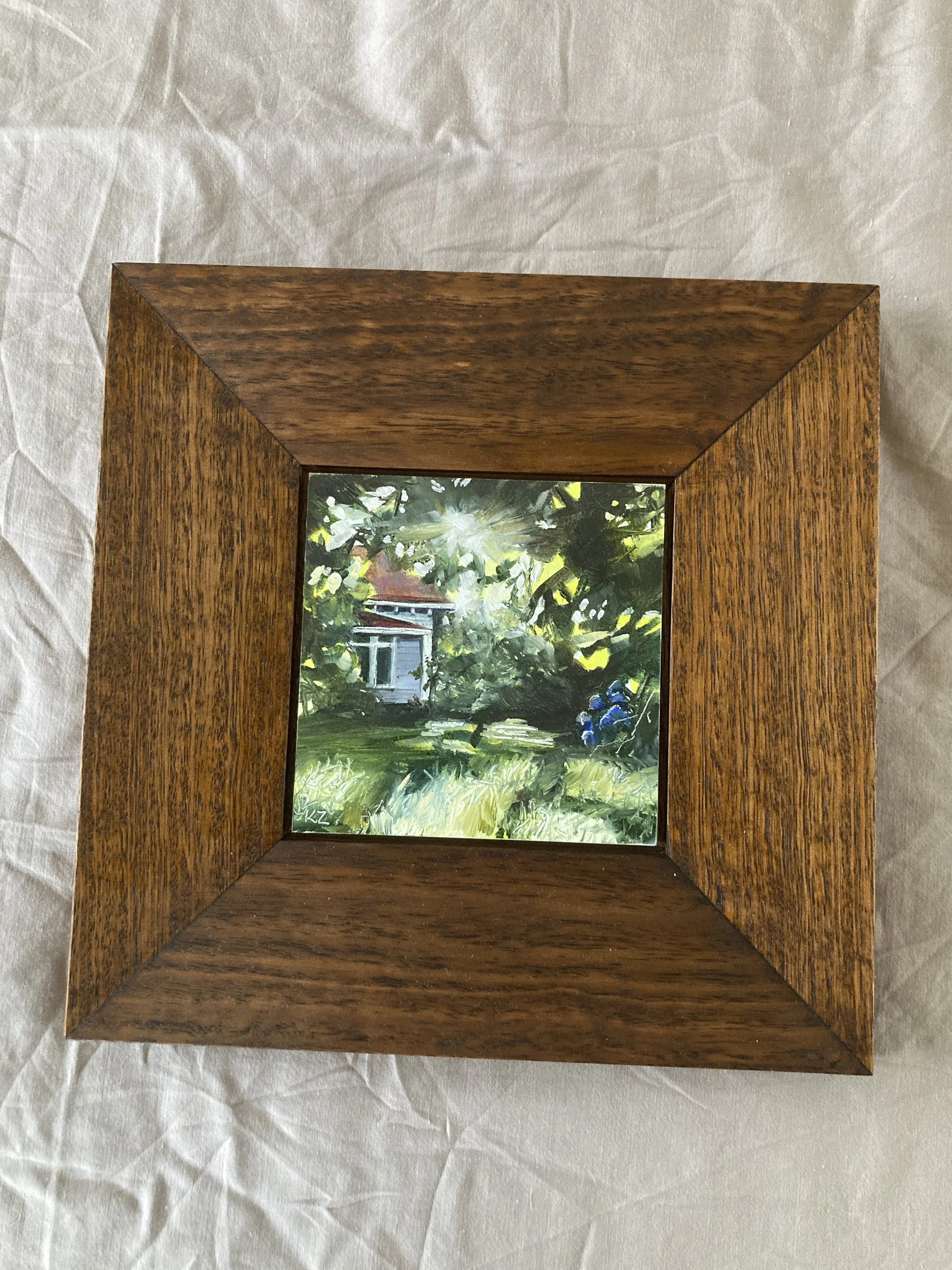 SOLD Sunlight 22x22cm - Town & Country Gallery