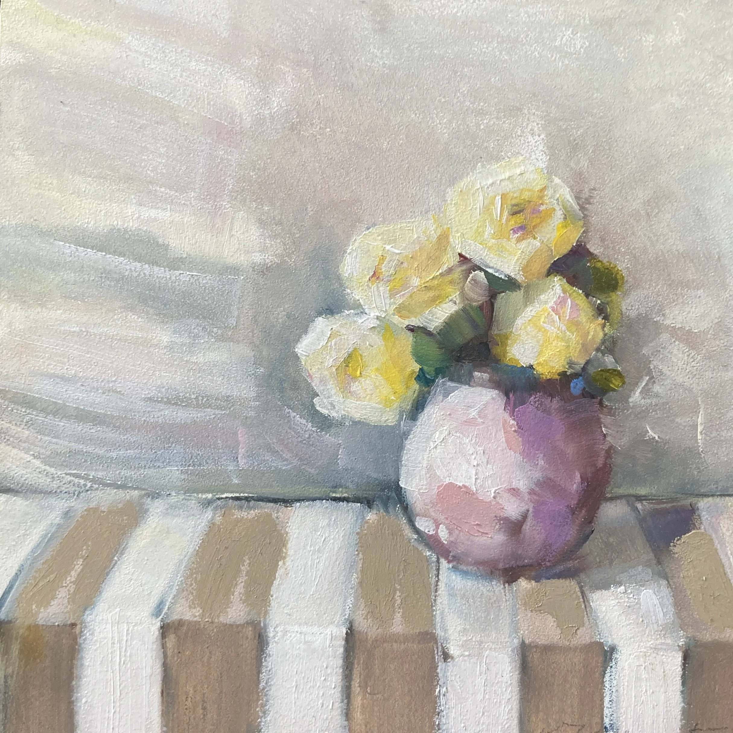 Yellow Roses 14.5x14.5cm $150