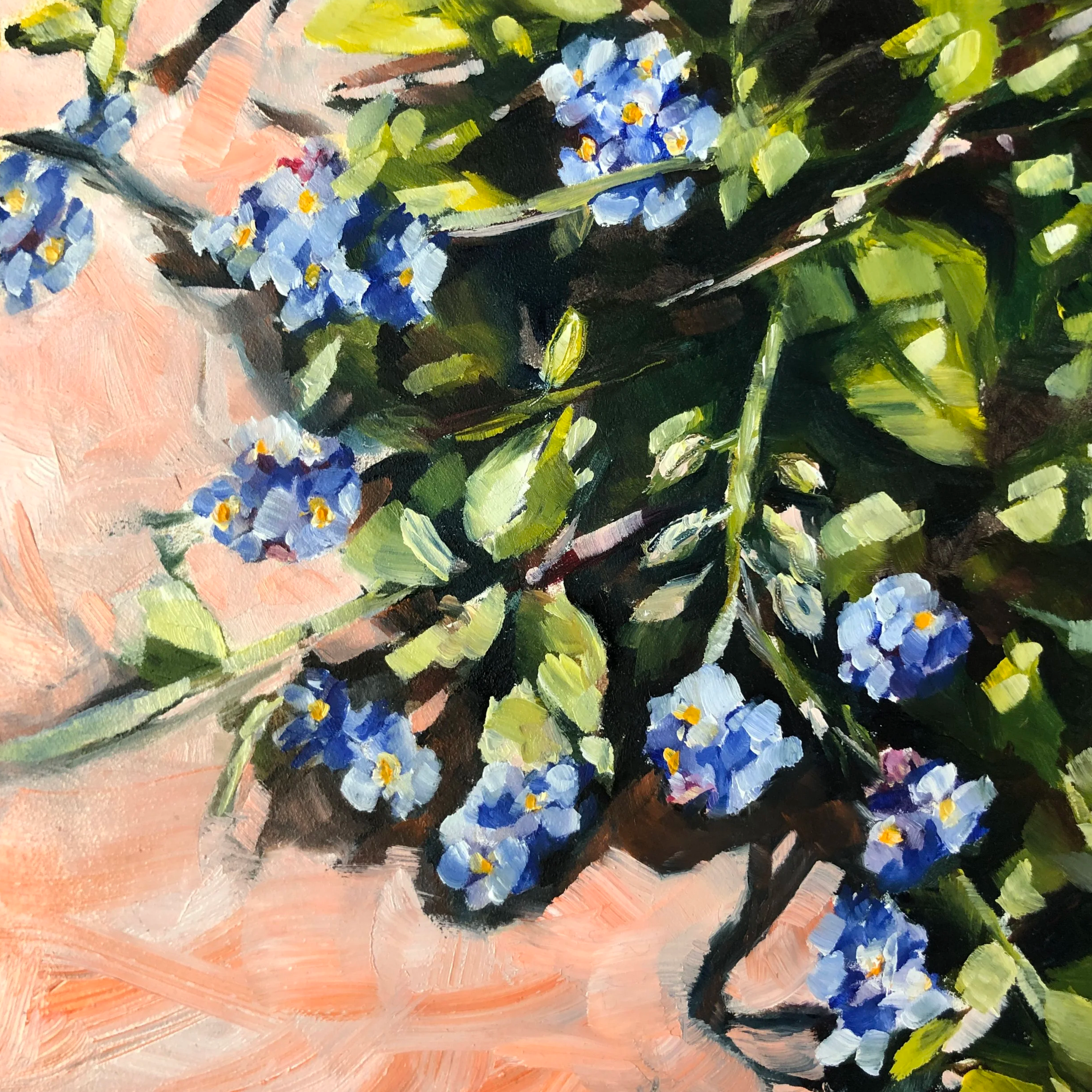 Forget Me Nots 17x17cm -$180 