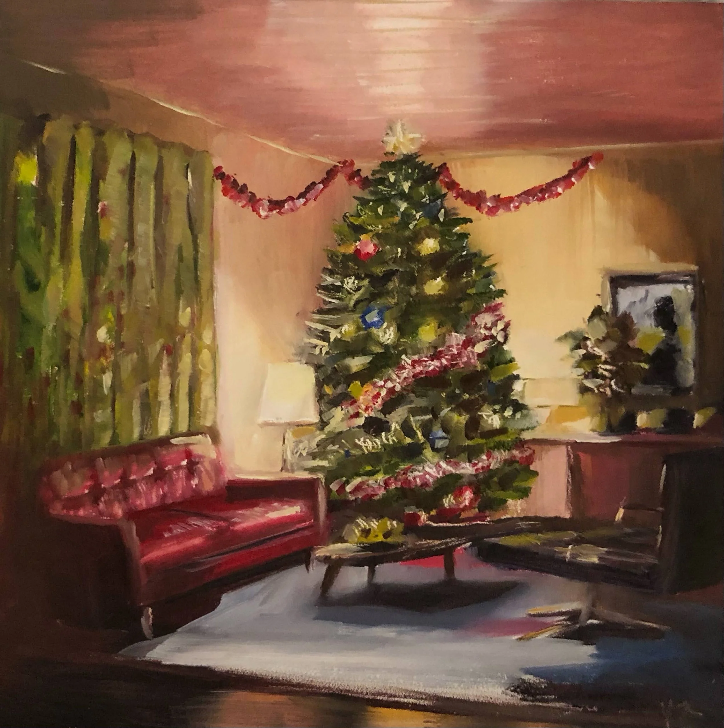 We were lucky enough to have a real Christmas tree when we were young and the smell in the house is still a lovely memory of the excitement and wonder of Christmas