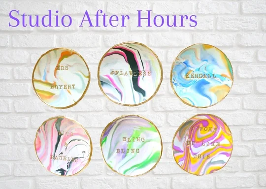 Studio After Hours: Polymer Clay Trinket Dishes by  Sweet Ridge Studios