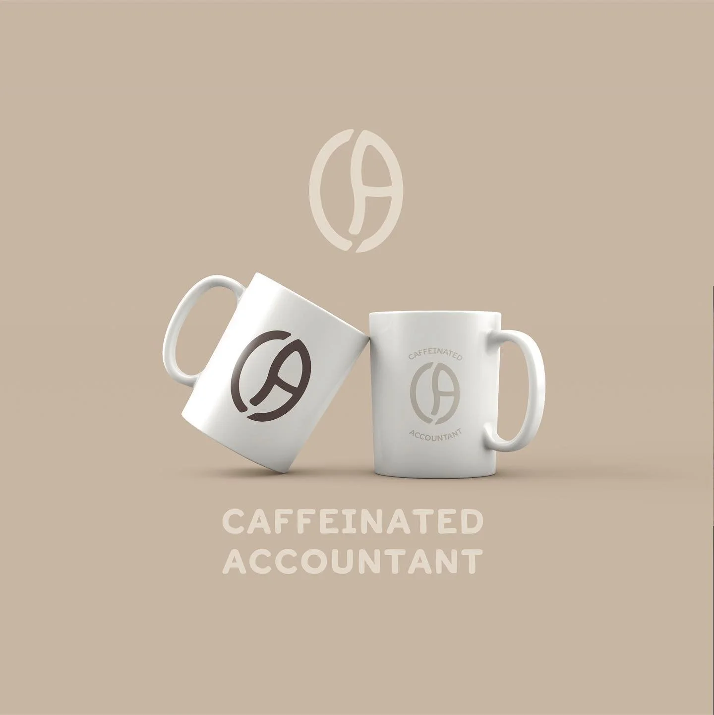 Caffeinated Accountant logo design and branding☕️ #graphicdesign #logodesigns