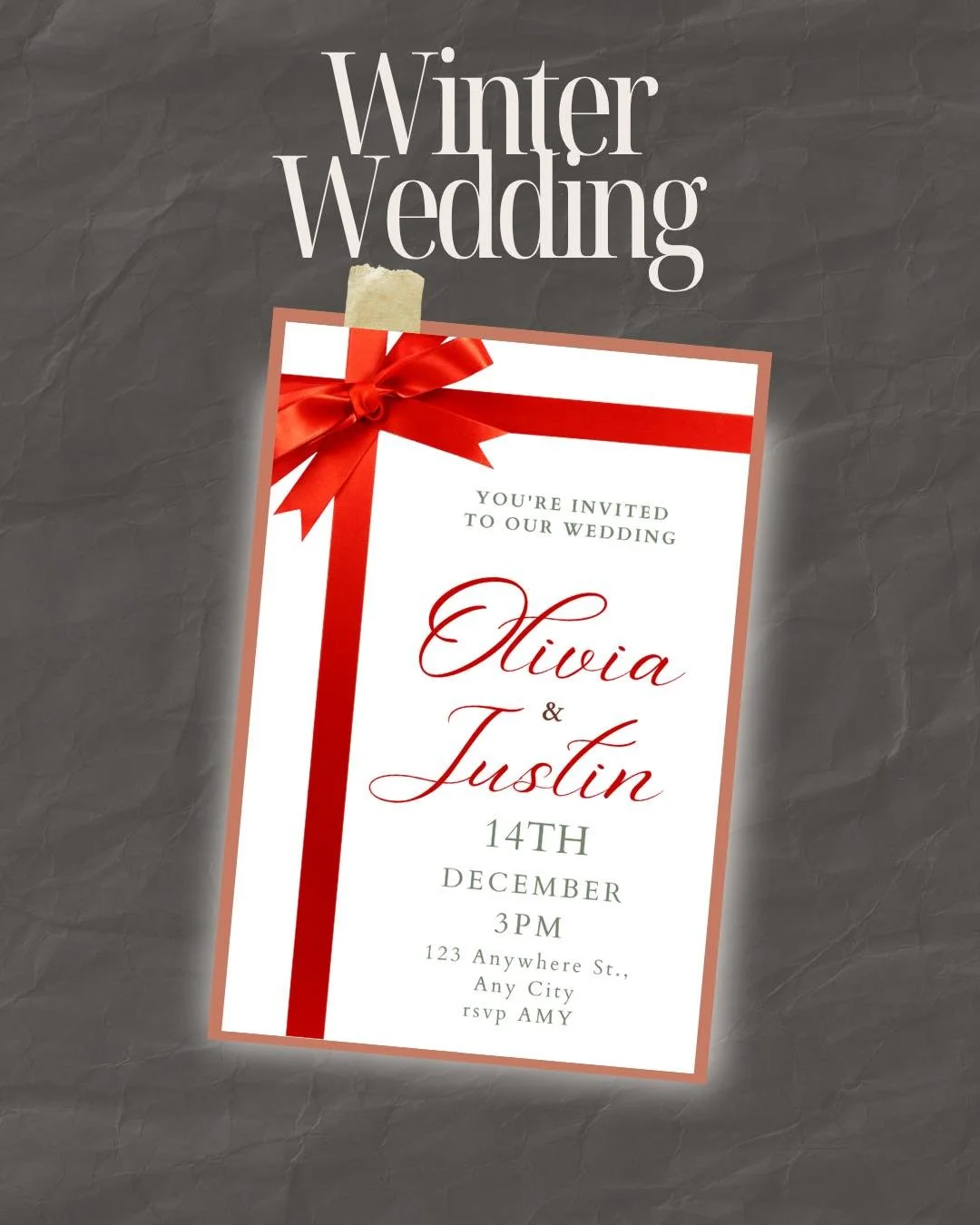 💌✨ Wrapped in love &amp; ready for the holidays!
Celebrate your special day with a Winter Wedding invite that feels just as magical as your love story. ❄️❤️

Let J Designs turn your dream invitations into reality!

#WinterWedding #WeddingInvitations