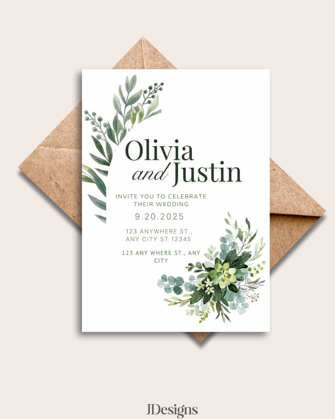 Every wedding is different, and your invitations should be too 🤍
I create fully custom wedding invites designed around your love story &mdash; from colors and fonts to layouts and details.
From save-the-dates to day-of pieces and everything in betwe