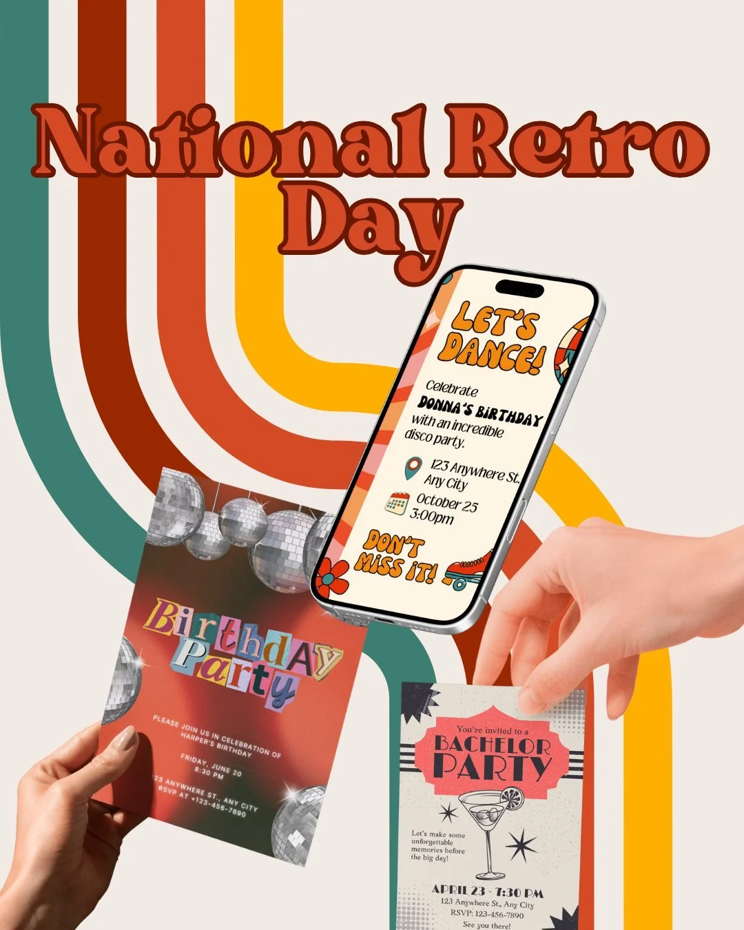 Happy National Retro Day 🪩✨

This post is all about showing that my designs aren&rsquo;t limited to one style.
From retro and bold to modern, trendy, minimal, or completely unique&mdash;I design based on what you want, not just what&rsquo;s popular.