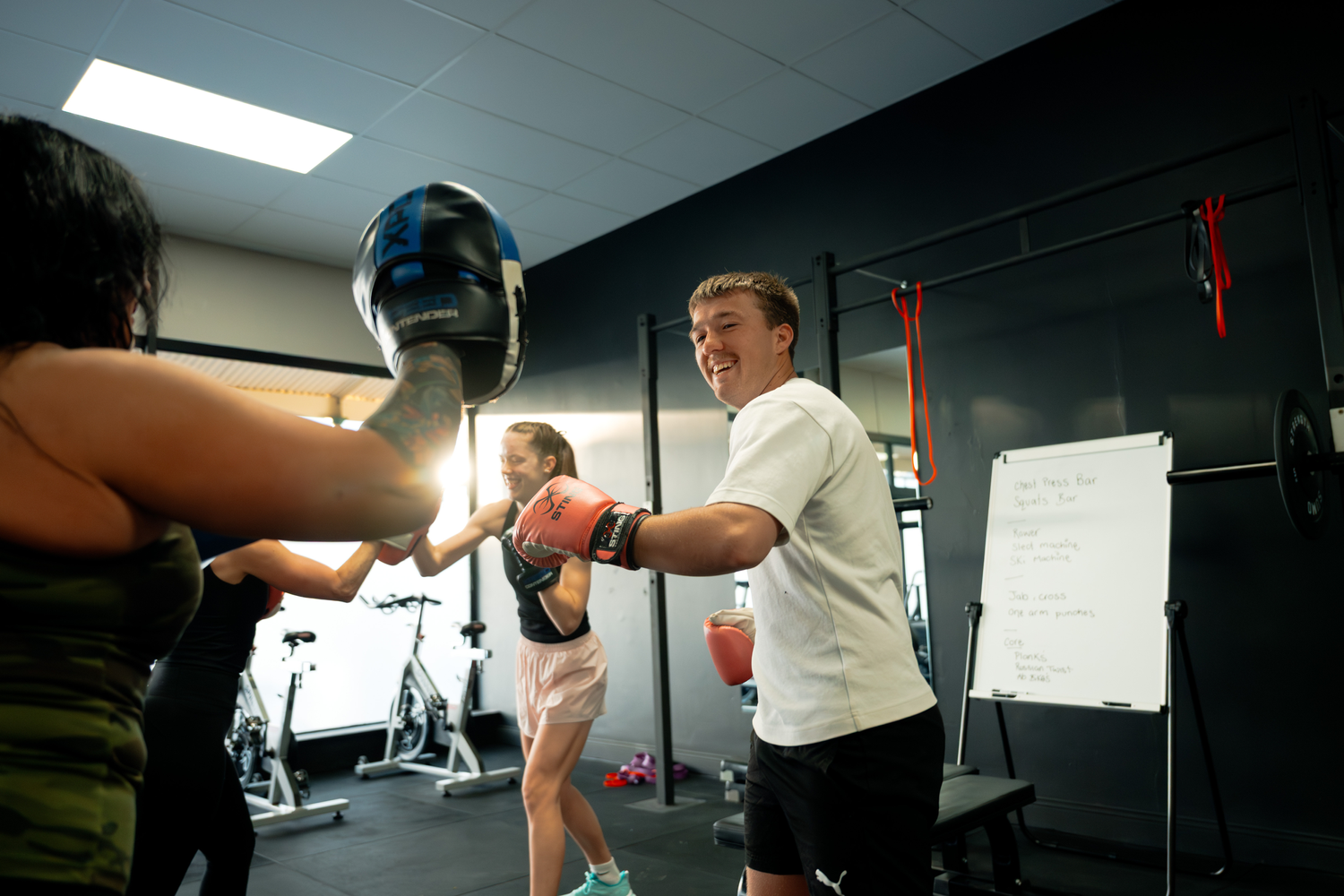 Group boxing class