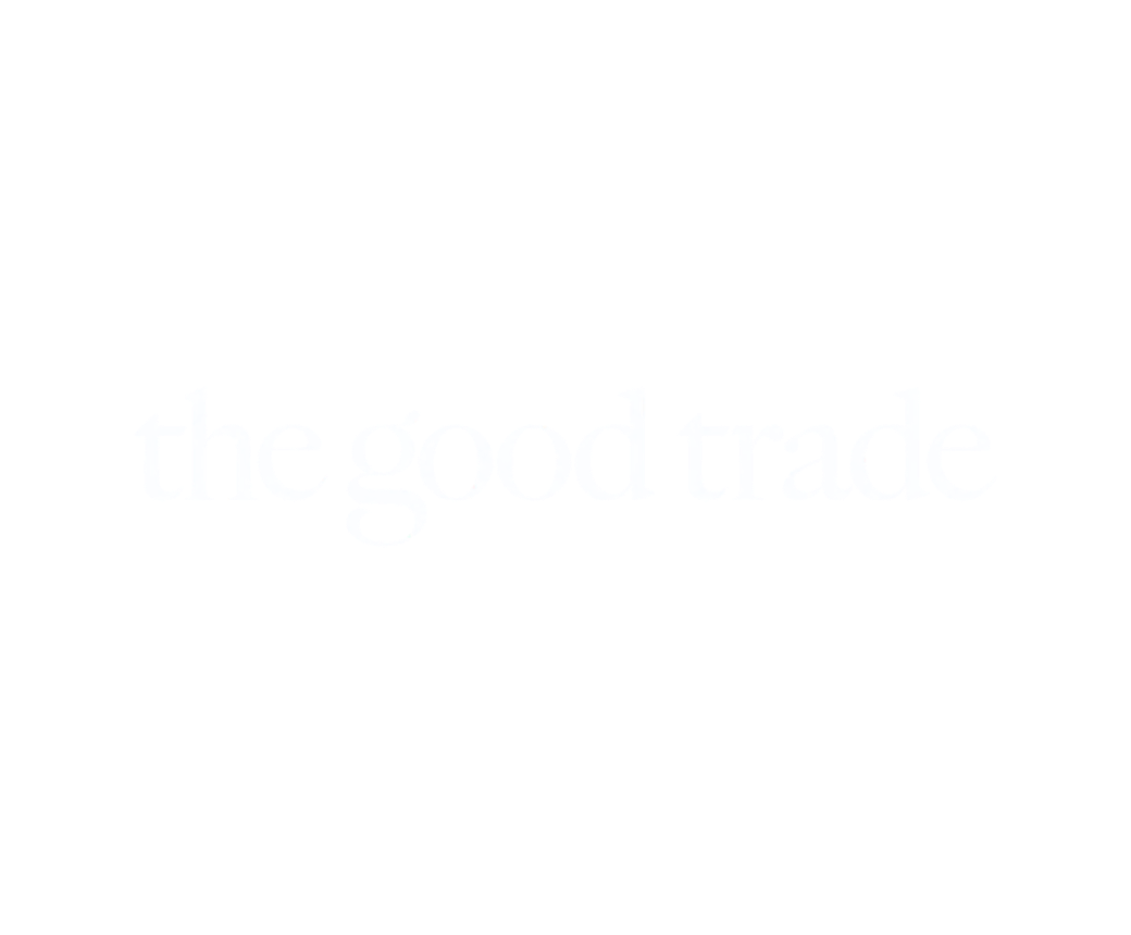 Text reading 'the good trace' on a black background