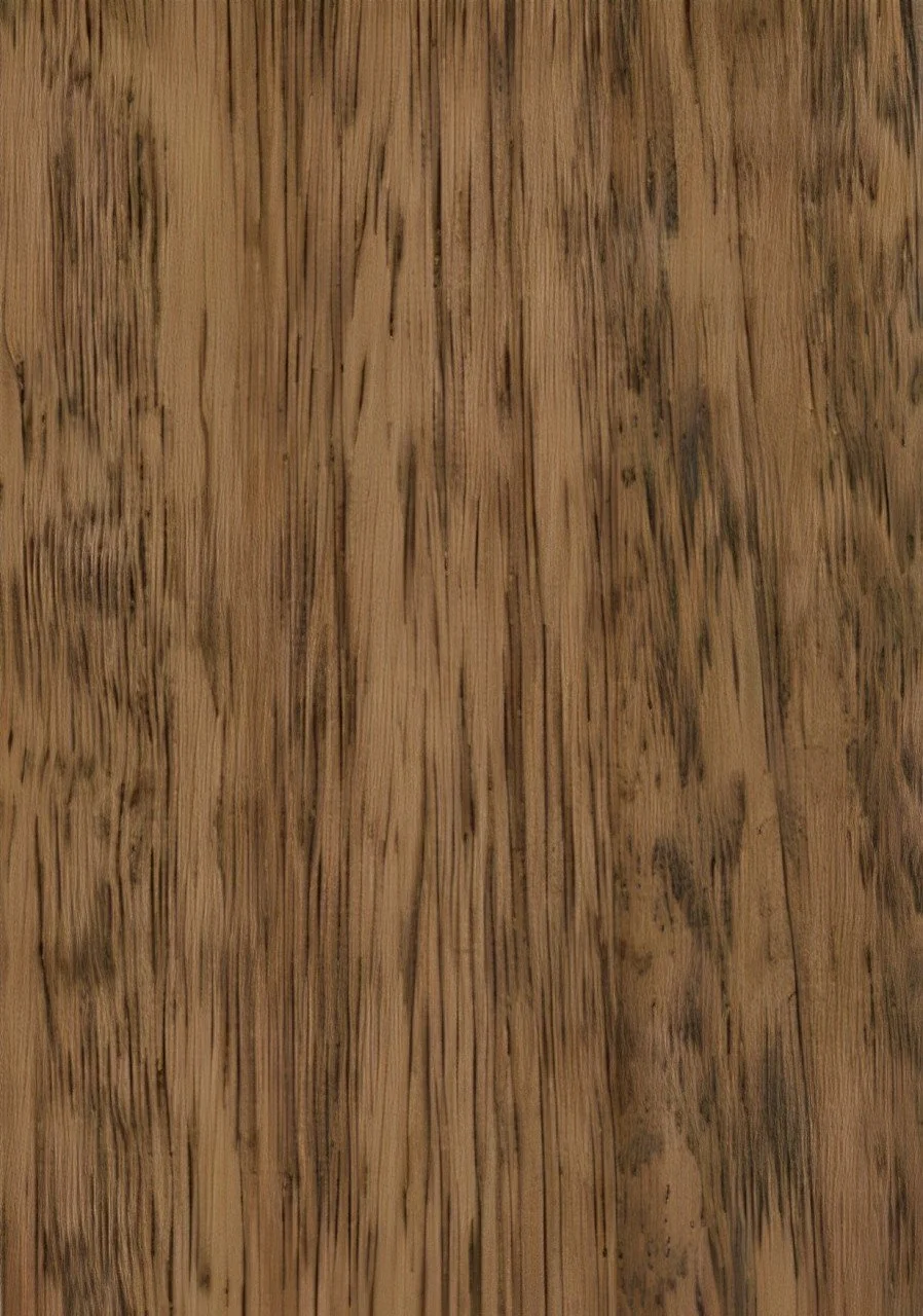 Close-up of a weathered wooden surface with visible grain and cracks.