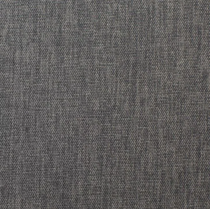 Close-up of a textured gray fabric surface.