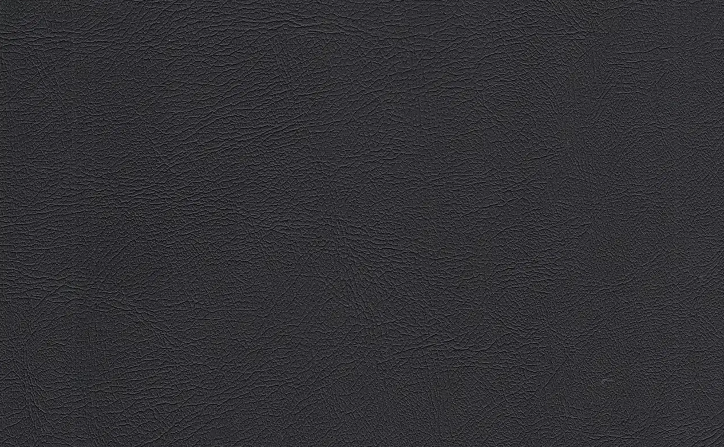A close-up view of black textured leather surface.