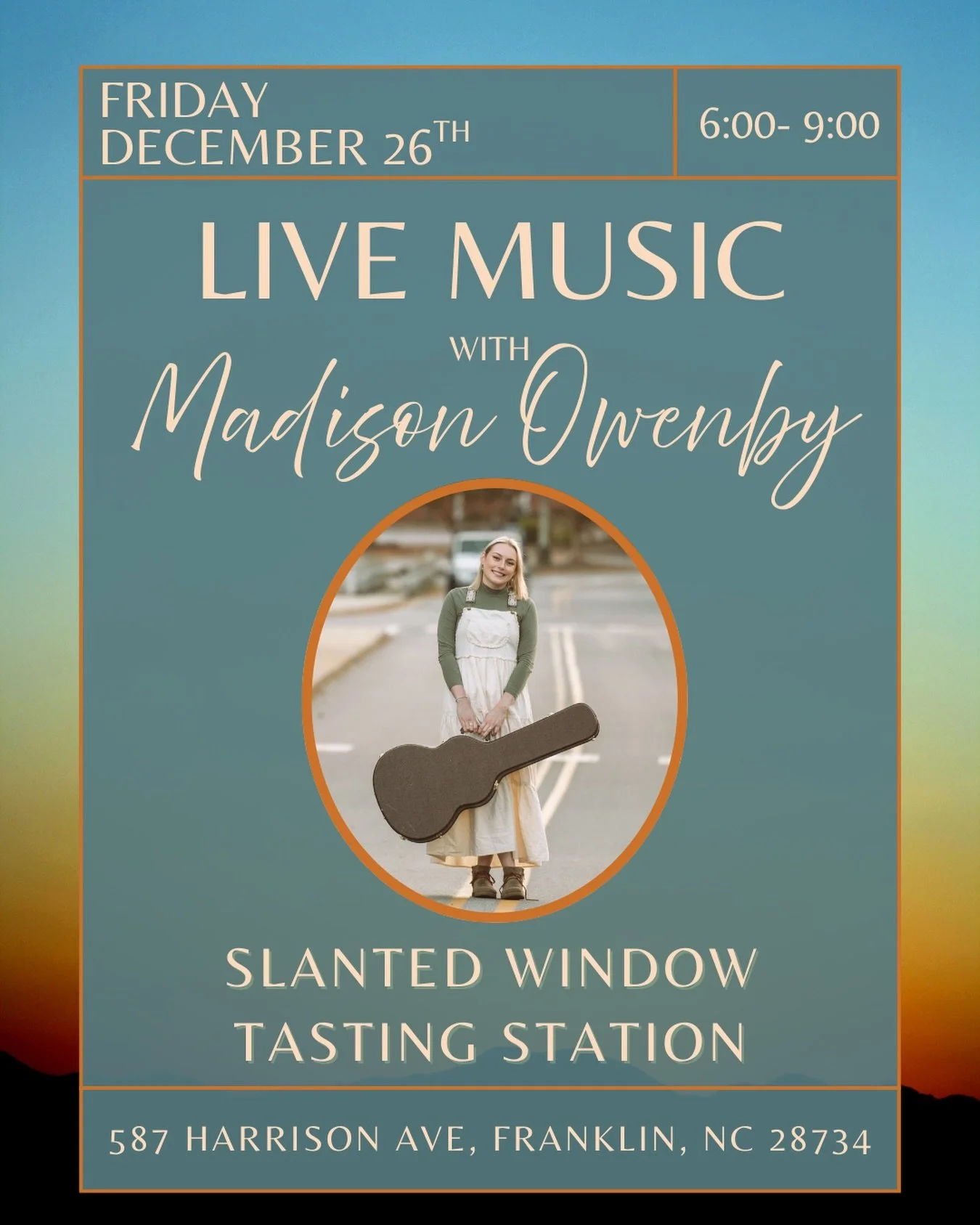Playing live at Slanted Window tomorrow 🎶
If you&rsquo;re looking for an easy way to get out of the house, bring the family, and enjoy a relaxed evening together, I&rsquo;d love to see you there. Live music, good atmosphere, and a simple night out ✨