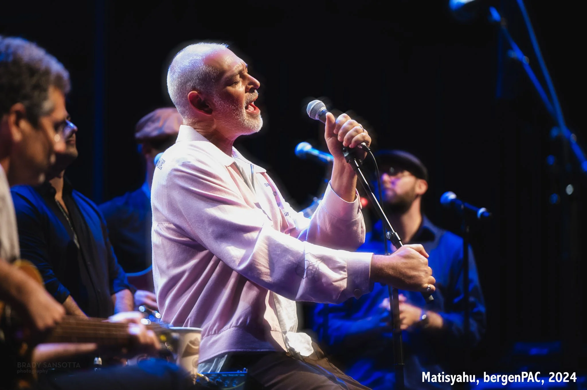 Jewish-American reggae fusion artist Matisyahu performing live at BergenPAC in Englewood, New Jersey.