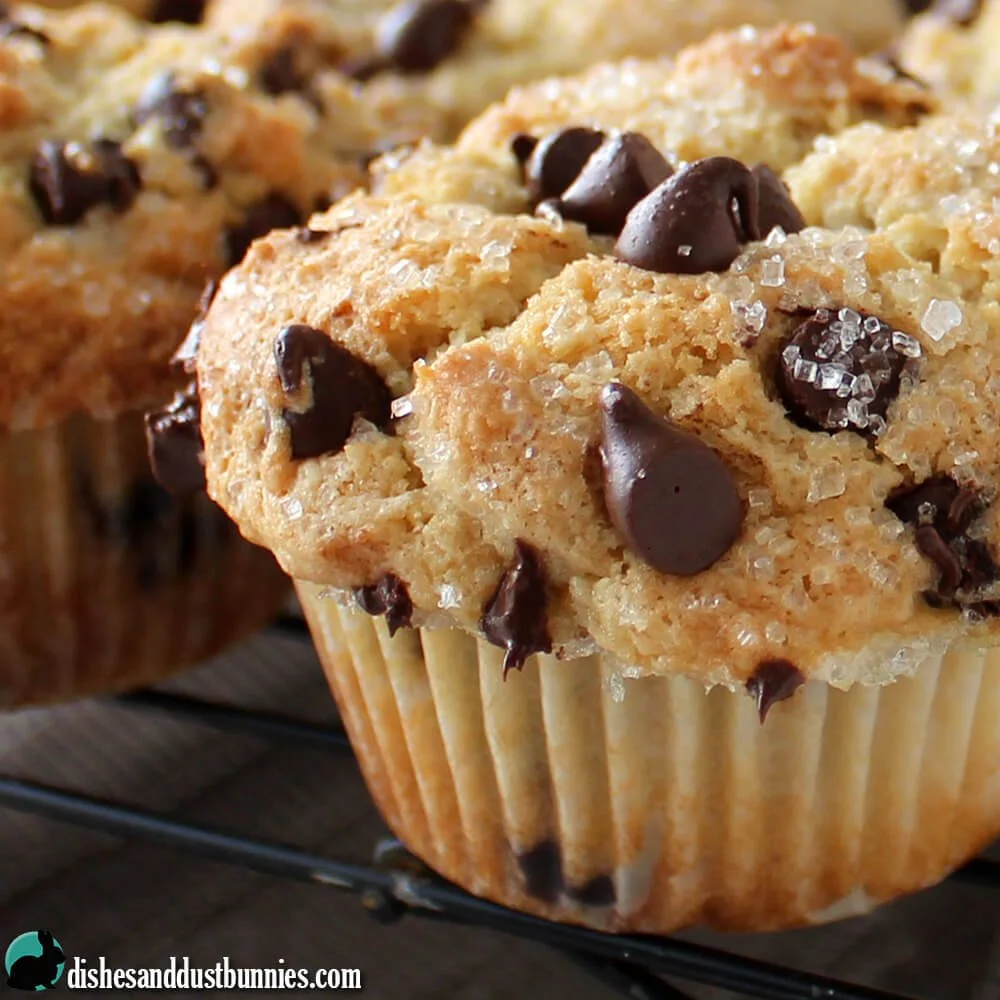 Chocolate Chip Muffins (Sold by the 1/2 dozen)