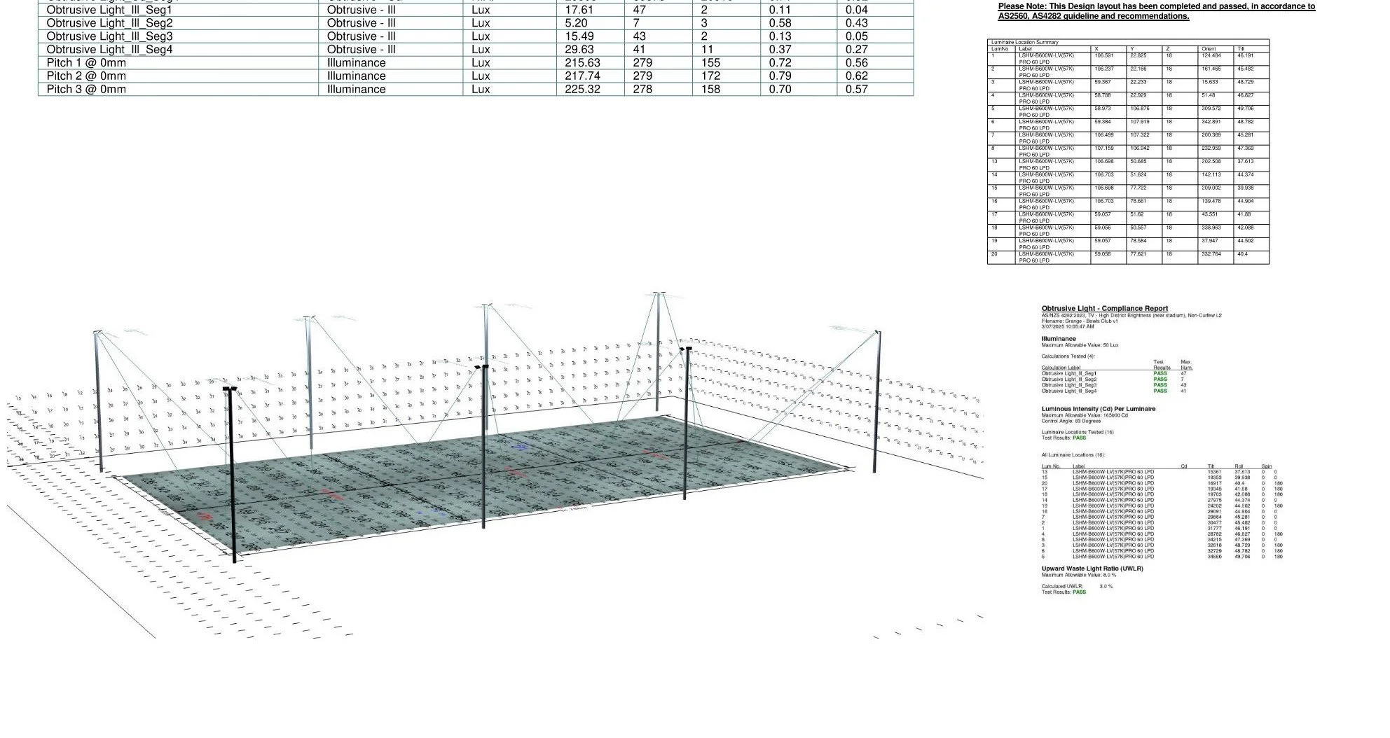 AS 2560 lighting design