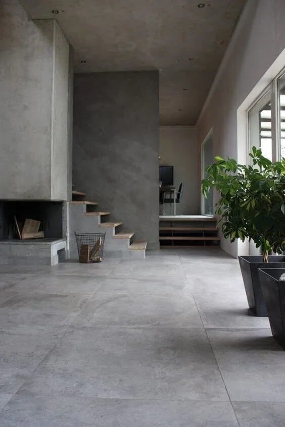 Modern concrete design.