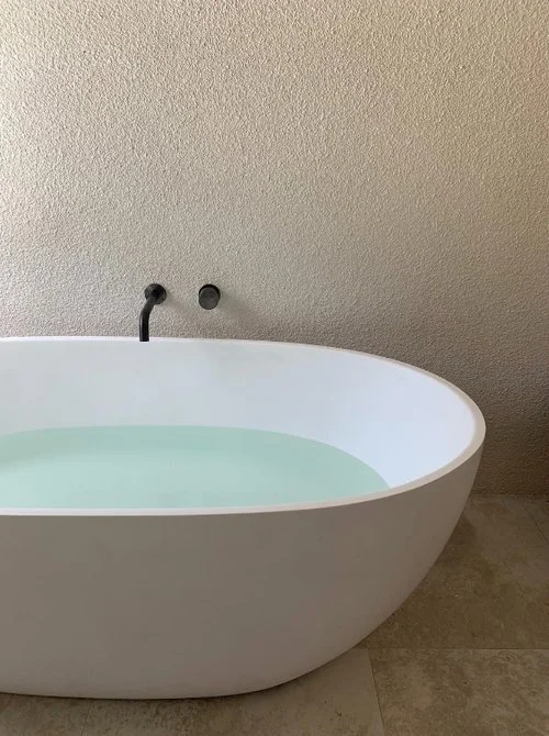 Modern bath area.