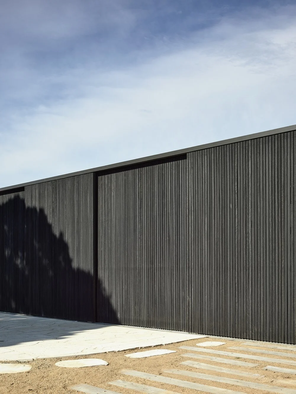 Black timber exterior.