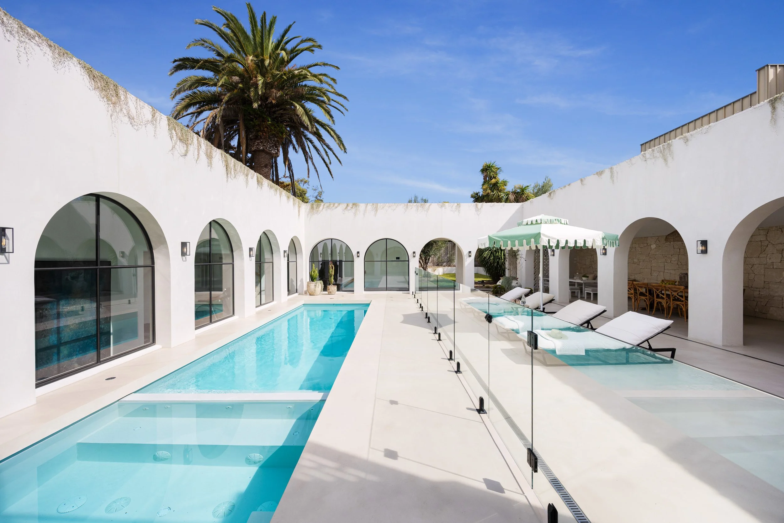 xbond microcement pool flooring and external walls
